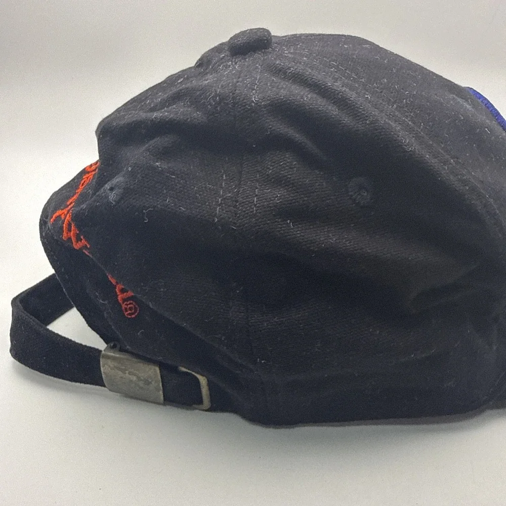 Walt Disney World Mickey 3D Colorful Embroidered Black Strapback Hat Cap Vintage